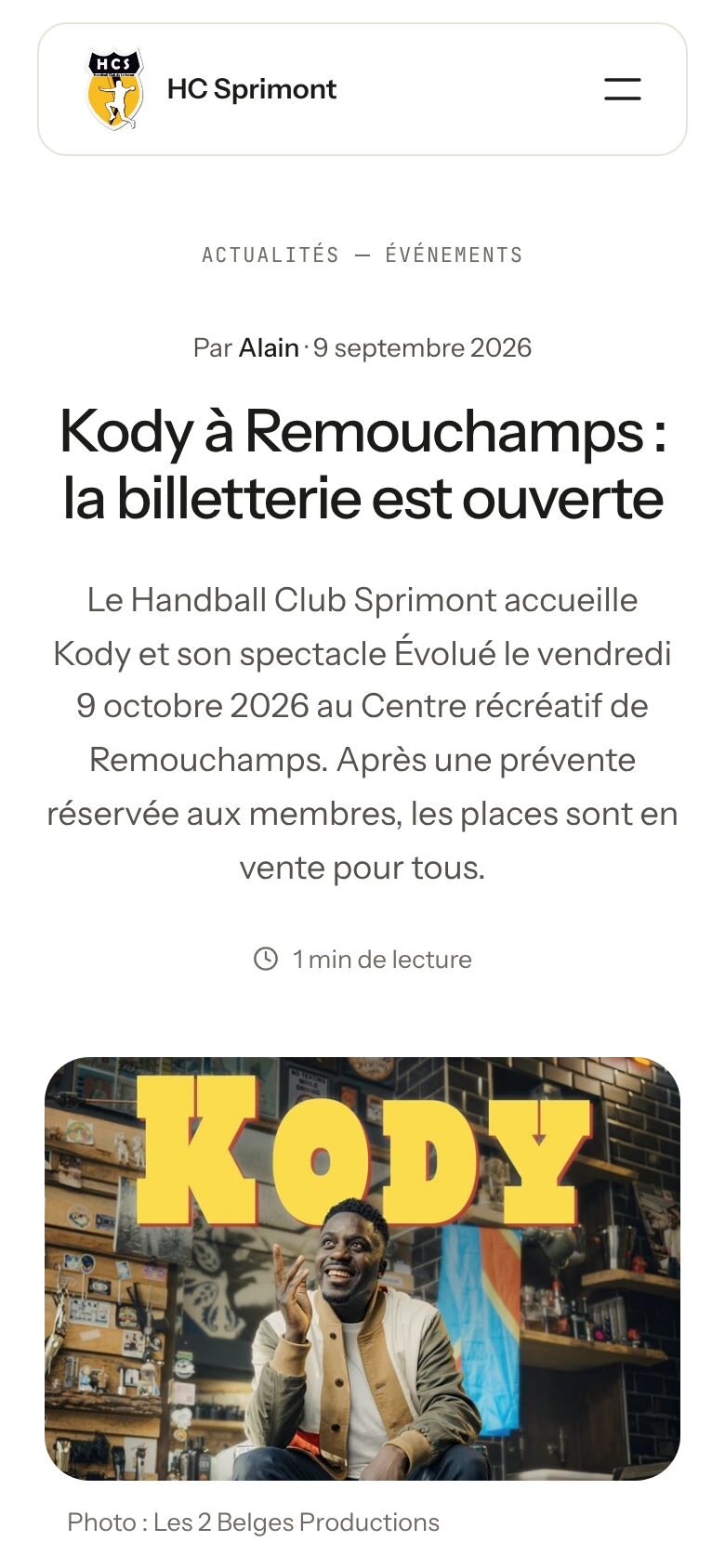Nouvel article sur téléphone : le titre, le chapô et la photo